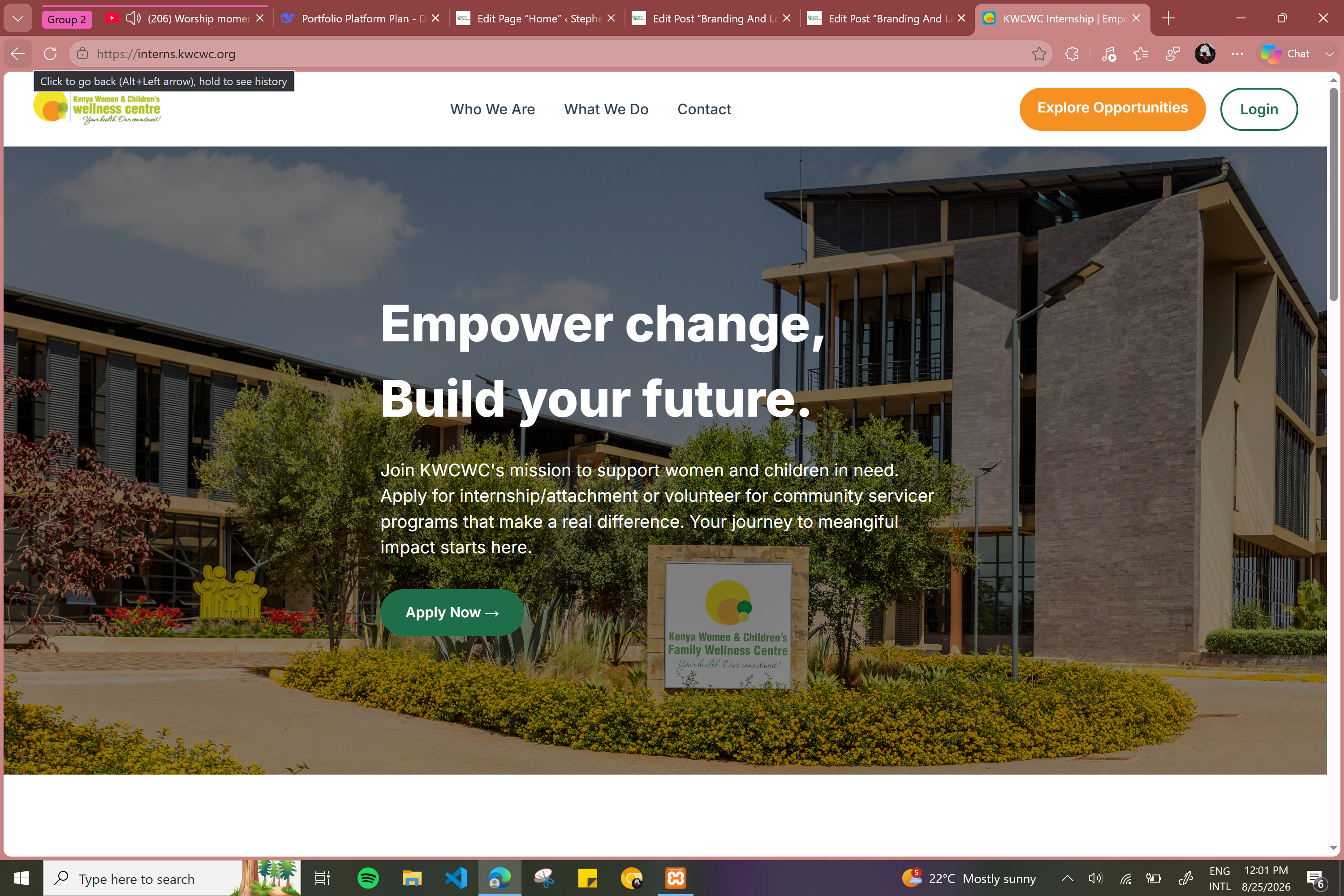 KWCWC Internship Management System
